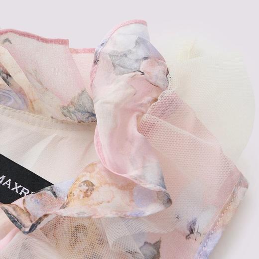 MAXRIENY精致浪漫印花茶歇连衣裙收腰设计感短款无袖女装(货号:MF86DR001F3002) 商品图1