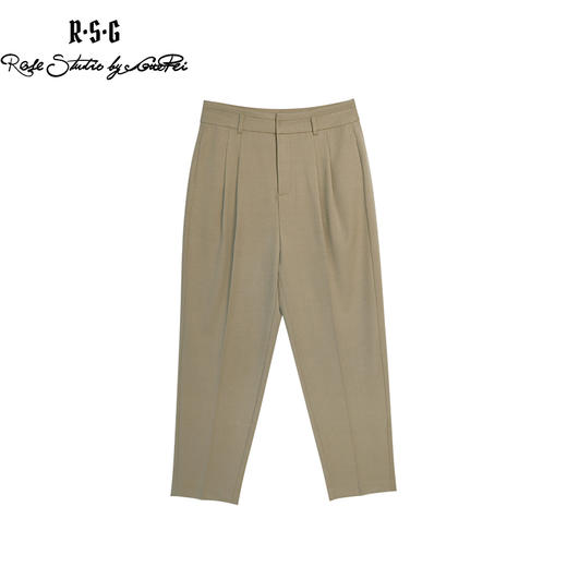 RSG郭培成衣品牌夏新款宽松廓形百搭双兜休闲直筒通勤九分裤 商品图4