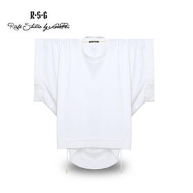 RSG郭培成衣品牌原创设计新中式圆领剪裁T恤纯棉短袖女夏