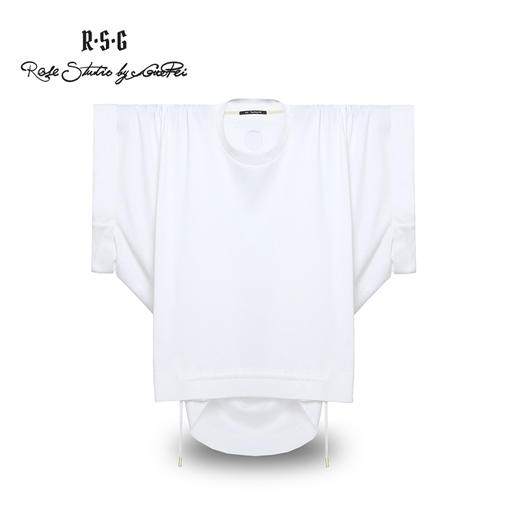 RSG郭培成衣品牌原创设计新中式圆领剪裁T恤纯棉短袖女夏 商品图0