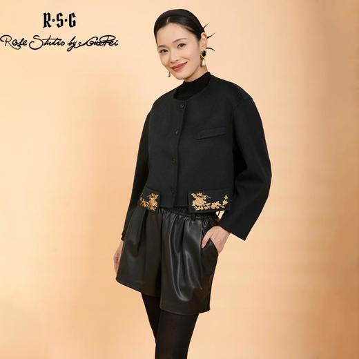 郭培成衣品牌精品系列芙蓉花双面呢短外套 商品图4