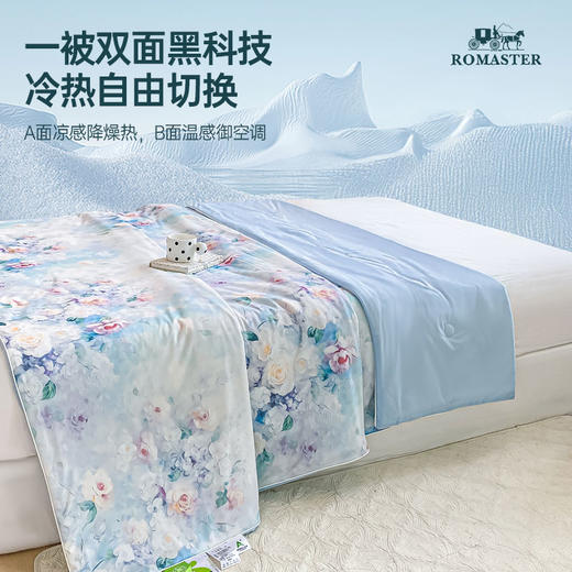 ROMASTER(罗马世家)冷暖双面夏凉被 富含大豆纤维 A类标准 数码印花 亲肤透气 10款可选（单被子 无枕头） 商品图2