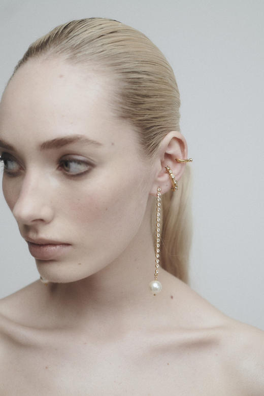 Chabaux Bling 系列耳挂 - 中号 gold/silver（单个） 商品图1