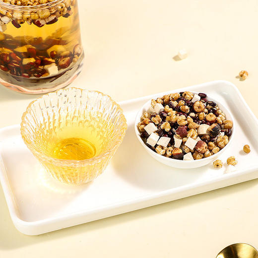 【买2送1 买3送2】李时珍·赤小豆芡实薏米茶 茯苓 养生茶 深度温和调养 冲泡即饮 免熬煮 真材实料 醇厚耐泡 330g/罐 商品图3