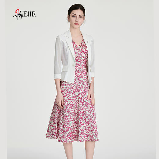 司歌缎面碎花背心连衣裙A891183X 商品图1