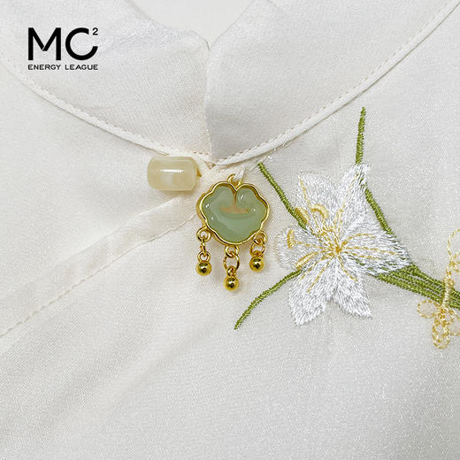 女装立领小挂坠款中式伞裙套装-1281S5221017 商品图3