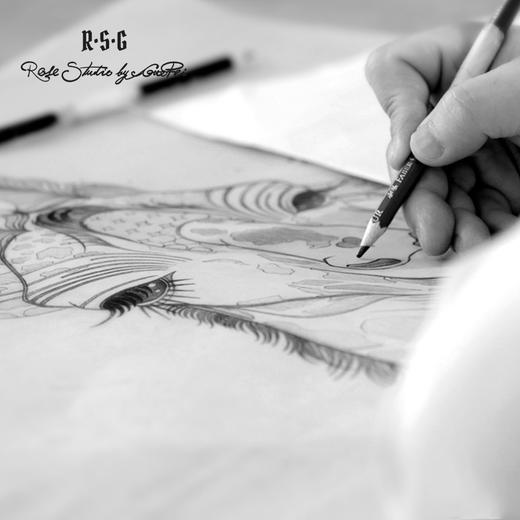 RSG郭培成衣品牌原创休闲印花长颈鹿短袖女夏T恤情侣款 商品图3