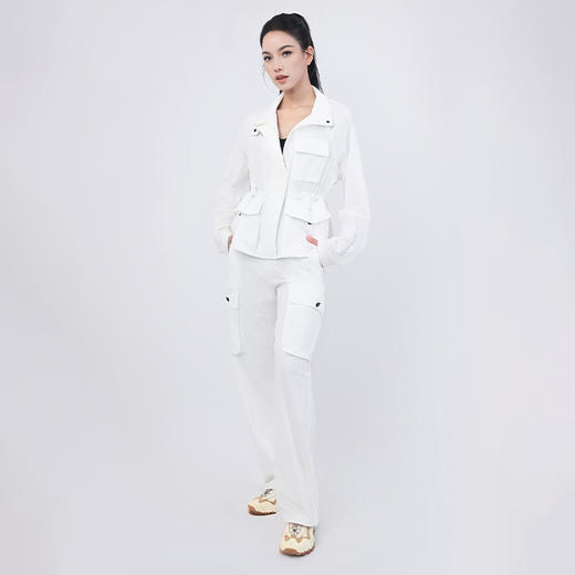 TITIKA ACTIVE机能风防水收腰夹克运动白色工装外套31192 商品图2