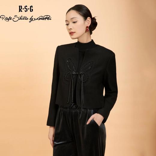 郭培成衣品牌精品系列国风飞舞蝴蝶短外套 商品图4