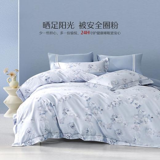 【水星家纺】60支全棉床上四件套抗菌套件朝颜日暮高级感床品 商品图0