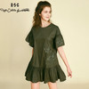RSG郭培成衣品牌原创设计新中式国风花草刺绣纯棉短袖连衣裙 商品缩略图1