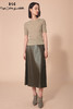 RSG郭培成衣品牌纯色高级感修身高腰皮质长裙百搭 商品缩略图5