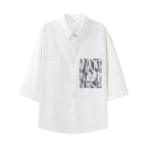 【断码清仓】HX 夏季翻领中袖衬衫Z103420029101 商品图0