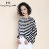 RSG郭培成衣品牌条纹图案珍珠蚕丝刺绣连帽夏季新款上衣女装 商品缩略图2