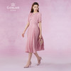 乔万尼新款连衣裙压褶设计收腰显瘦ET2E290 商品缩略图2