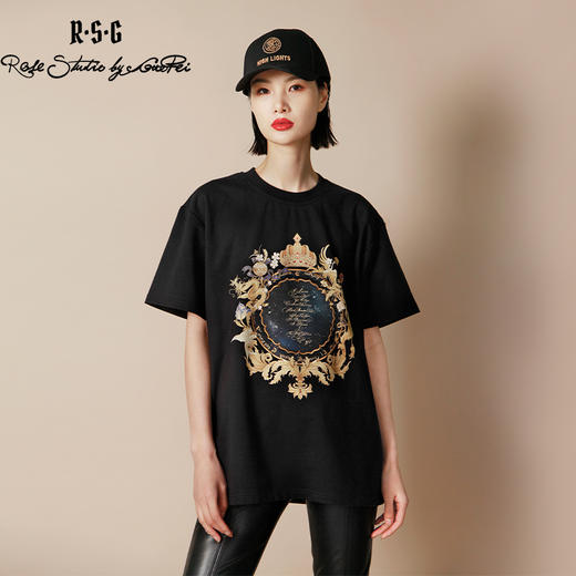 RSG郭培成衣品牌高光十刻系列浮雕刺绣点钻短袖女夏季新款 商品图0