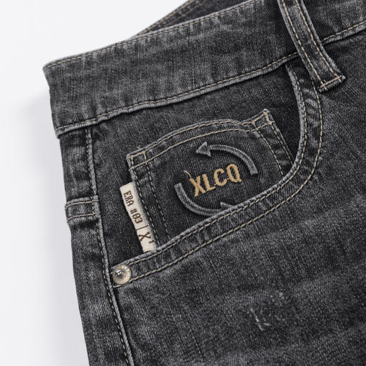 【断码清仓】HX 夏季水洗牛仔九分裤S210420015101 商品图2