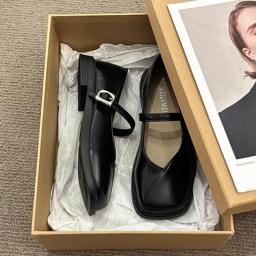 【法式小皮鞋】新款秋季 配裙子玛丽珍女鞋 晚晚平底乐福浅口单鞋 商品图5