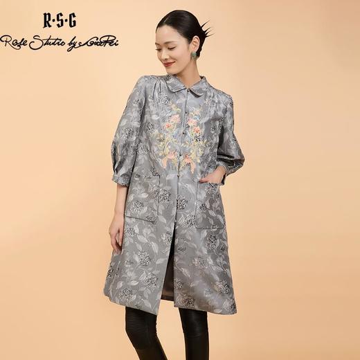 东方境X郭培联名系列：轻高定繁花刺绣风衣 商品图3