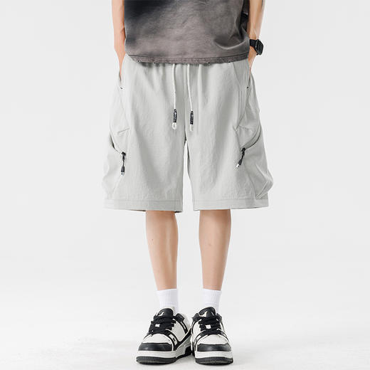 【DSL】大依优型大码短裤五分裤大号裤子弹力透气加肥加大夏季松紧腰宽松运动沙滩裤 商品图8