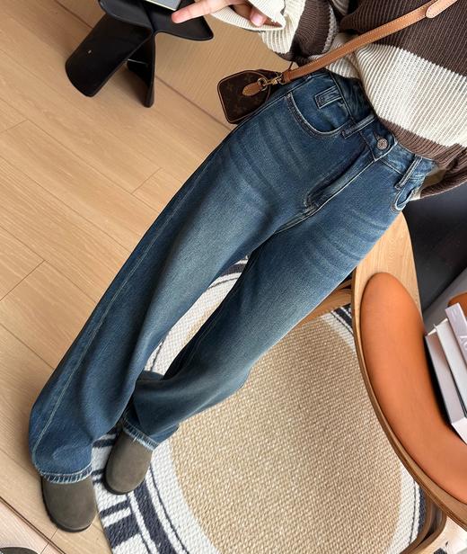 灵魂大长腿土耳其窄腿显瘦霸王牛仔裤天然岩洗 商品图2