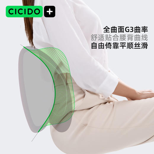 CICIDO车载天使翼头枕/腰靠&凝胶坐垫套装（坐垫+背靠） 商品图8