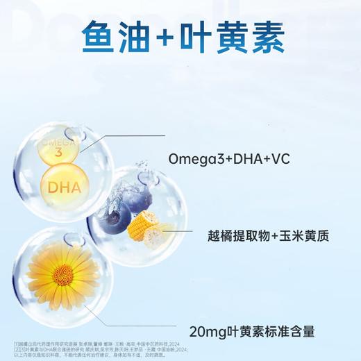 【跨境】德国Doppel herz 双心越橘叶黄素 120粒/盒omega3成人 商品图1