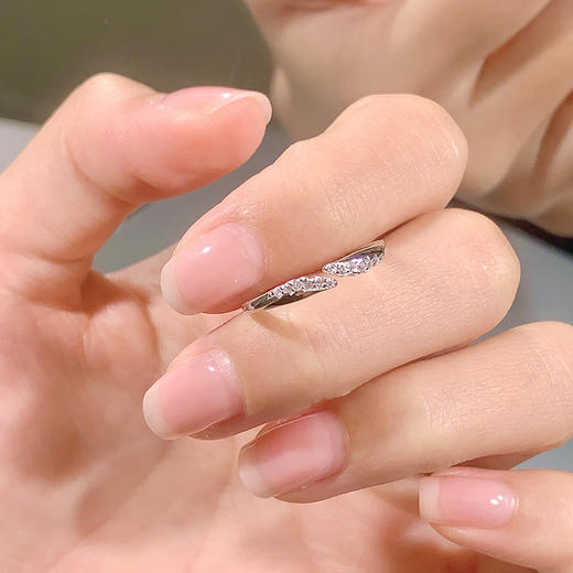 卡蒂罗/KADER 星光之翼闺蜜女戒 羽你相伴简约小众开口可调节单戒一只 守护之翼浪漫羽翼造型配饰 925银 女生朋友 商品图2