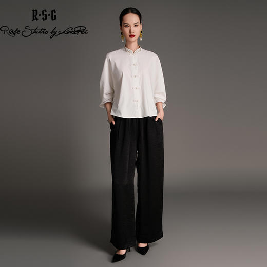 RSG2023郭培成衣品牌丝滑垂感直筒长裤 商品图1