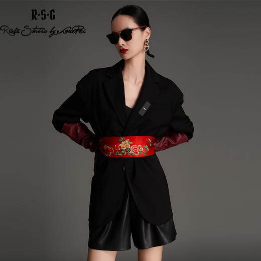 RSG2023郭培成衣品牌国风复古刺绣宽腰封 商品图3