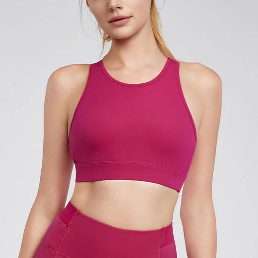 【限时秒】YOGACODE【火树银花系列】无袖瑜伽服背心固定杯性感美背健身文胸户外运动工字背心DWB115147 商品图3