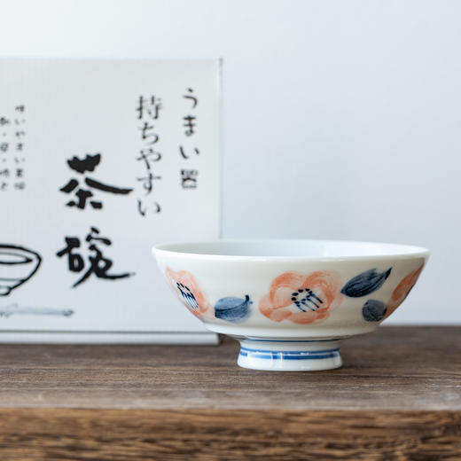 日本进口西庵窑手感舒适茶碗花椿 商品图1