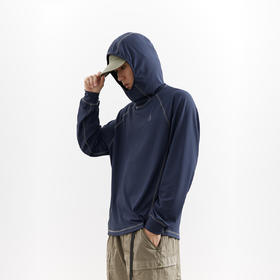 吃茶去chichaqu25明线速干弹力吸湿排汗凉感华夫格连帽T户外运动