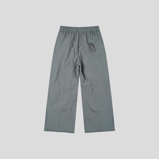 GOODBAI 916 拼接双层破坏毛边抽绳直筒休闲长裤 商品图2