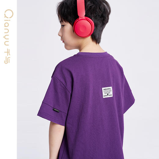 笛莎千与2025夏新款男童休闲时尚男童短袖T恤 商品图3