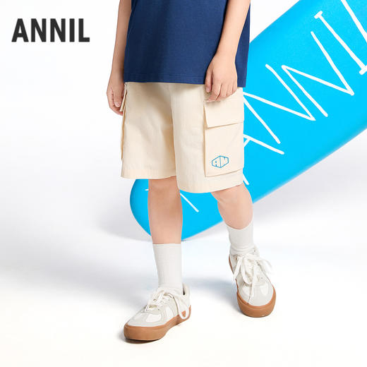 【实体店同款】男童全腰梭织中裤夏季新款安奈儿童装AB526653 商品图1
