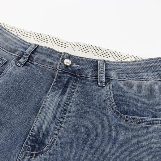 【断码清仓】HX 夏季水洗牛仔九分裤S210420024101 商品图4