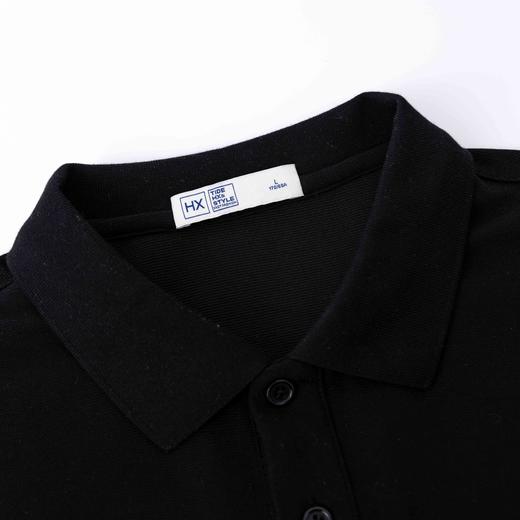 【新品上新】HX 夏季翻领短袖T恤亲肤舒适S102522026101/02 商品图4