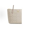 COACH蔻驰 Zip Top Tote 24 经典标志FIONA拉链开合 人造革 托特包Tote包购物袋手提单肩包 中号 男女同款情侣款 香槟色混合色 商品缩略图1