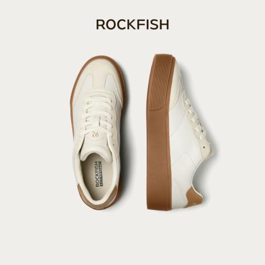 Rockfish 901厚底皮面复古德训鞋小众增高休闲板鞋 商品图0