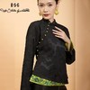 东方境X郭培联名系列：轻高定黑色提花撞色刺绣薄棉上衣 商品缩略图1