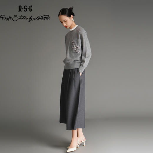 RSG郭培成衣品牌西裤款式松紧腰气质裙裤 商品图2