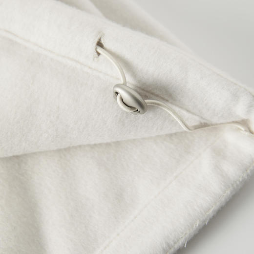 ROMI STUDIO“随性自在”100%棉休闲奶白宽松连帽开衫卫衣 T8045 商品图4