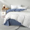 水星家纺60S长绒棉全棉四件套纯棉水洗棉条纹简约床上用品甄选 商品缩略图1