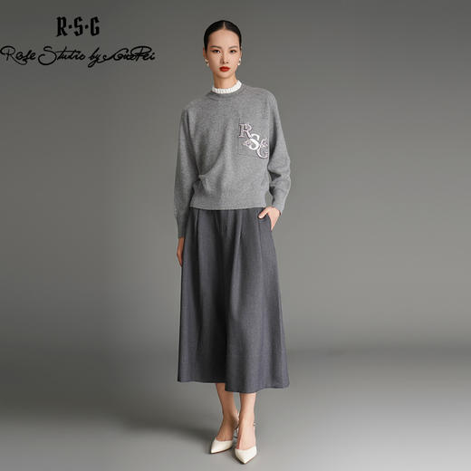 RSG郭培成衣品牌西裤款式松紧腰气质裙裤 商品图0