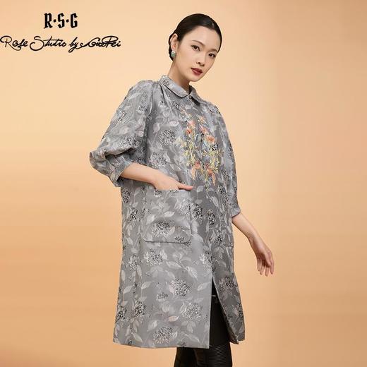 东方境X郭培联名系列：轻高定繁花刺绣风衣 商品图4