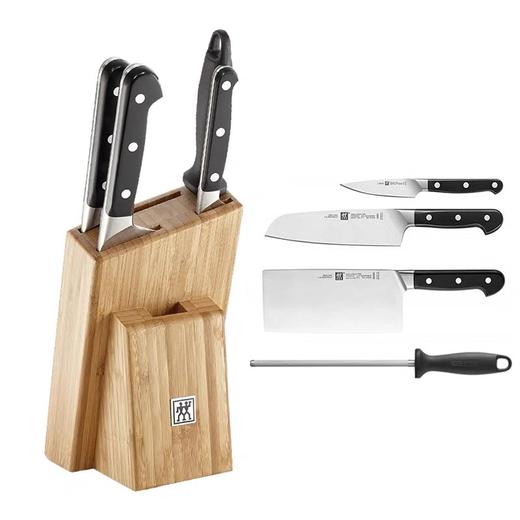 德国进口双立人刀具5件套
（蔬果刀+三德刀+中式菜刀+中式砍刀+收纳盒） 商品图2