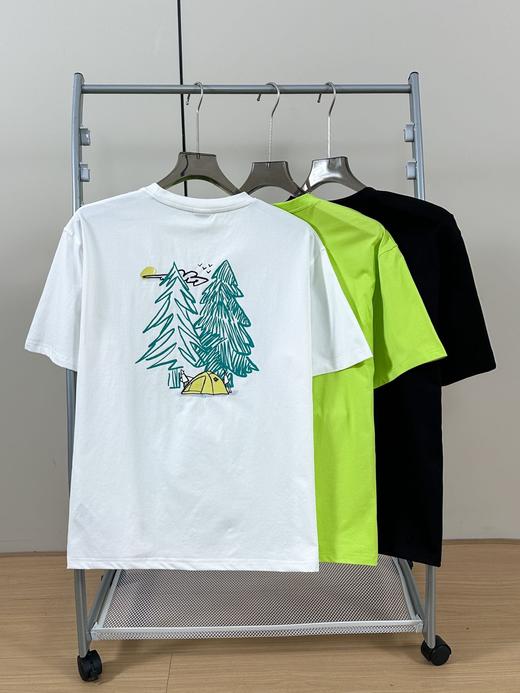 点此购买 可隆夏季男女款防晒插画师evergreenUPF50+速干短袖T恤 qk 314031 商品图1