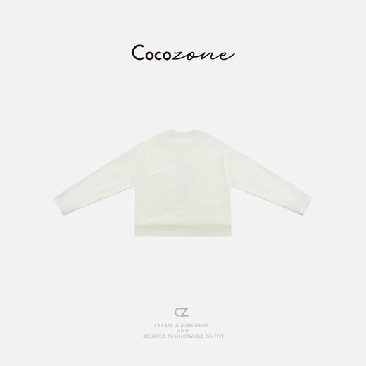 COCO ZONE 刘一一 100棉美式字母图案圆领长袖卫衣CD2A0052 商品图1