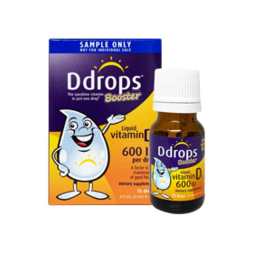 【保税仓】加拿大Booster Ddrops维生素D3滴剂0.5ml/盒（紫色美版）1岁以上